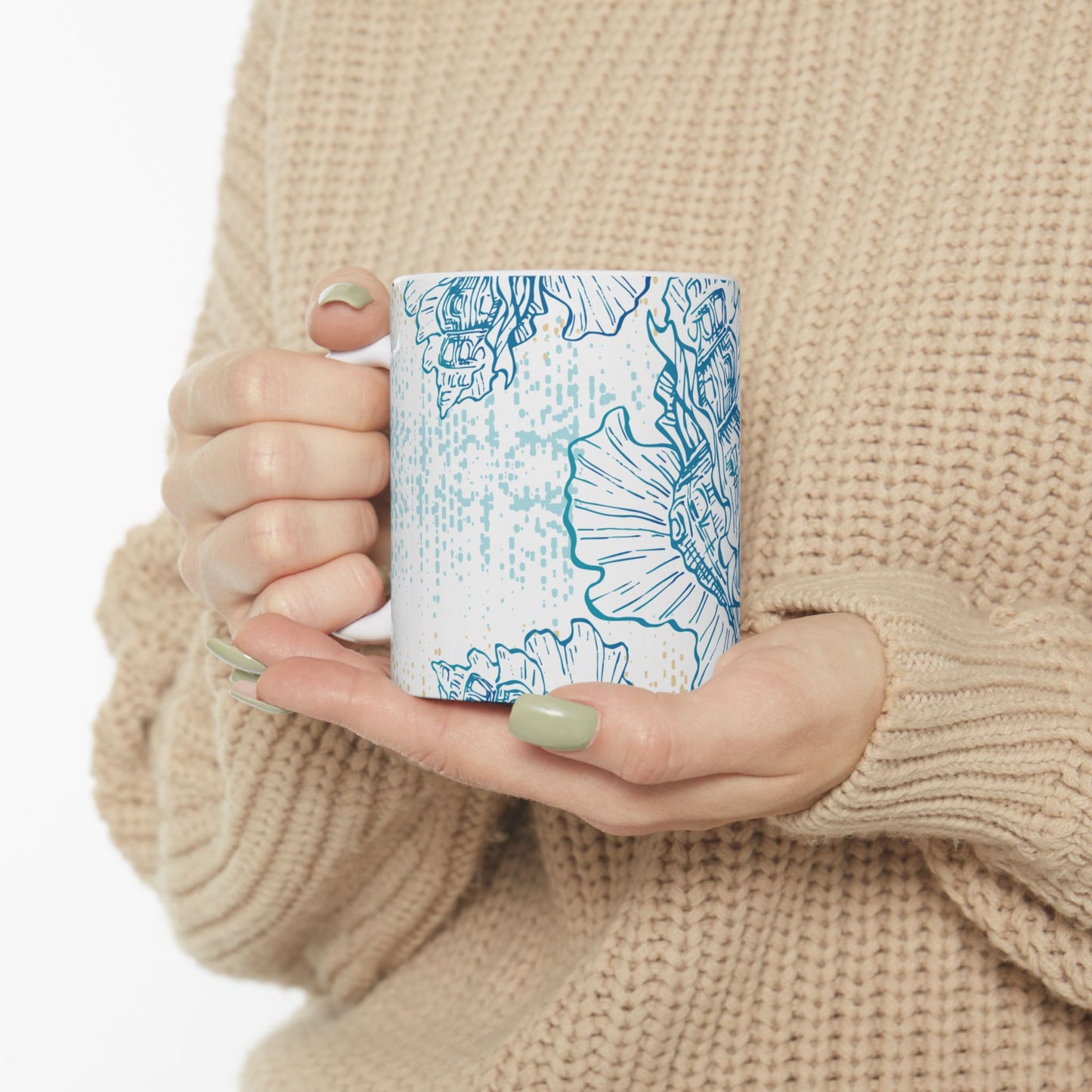 Seashell Ceramic Mug (11oz/15oz)