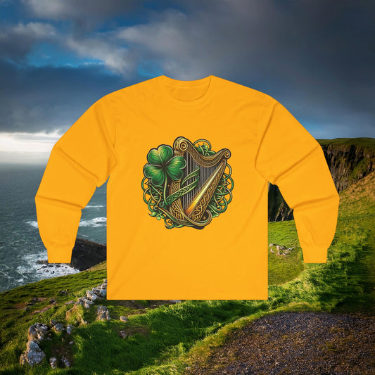Irish Harp Long Sleeve Tee