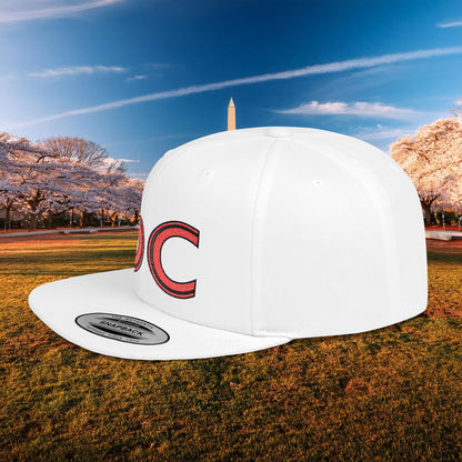 DC Flat Bill Snapback - Red