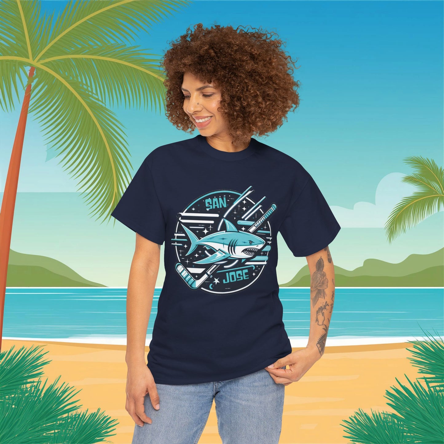 San Jose Hockey Logo Tee