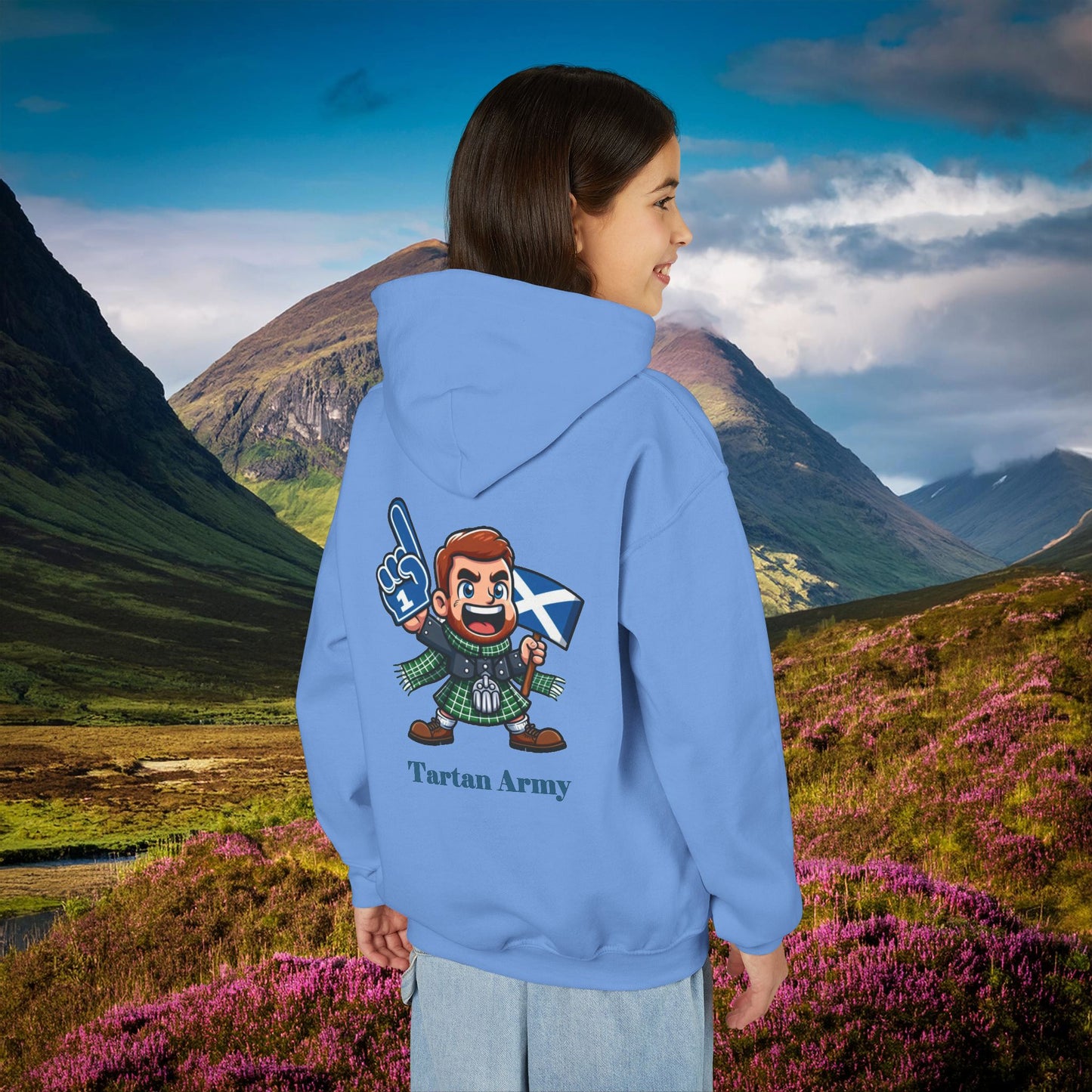 Scotland Tartan Army Youth Hoodie
