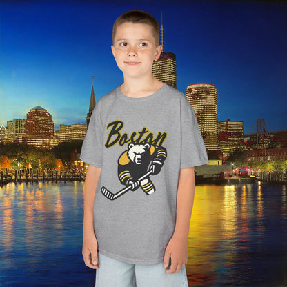 Boston Hockey Bear Kids Tee