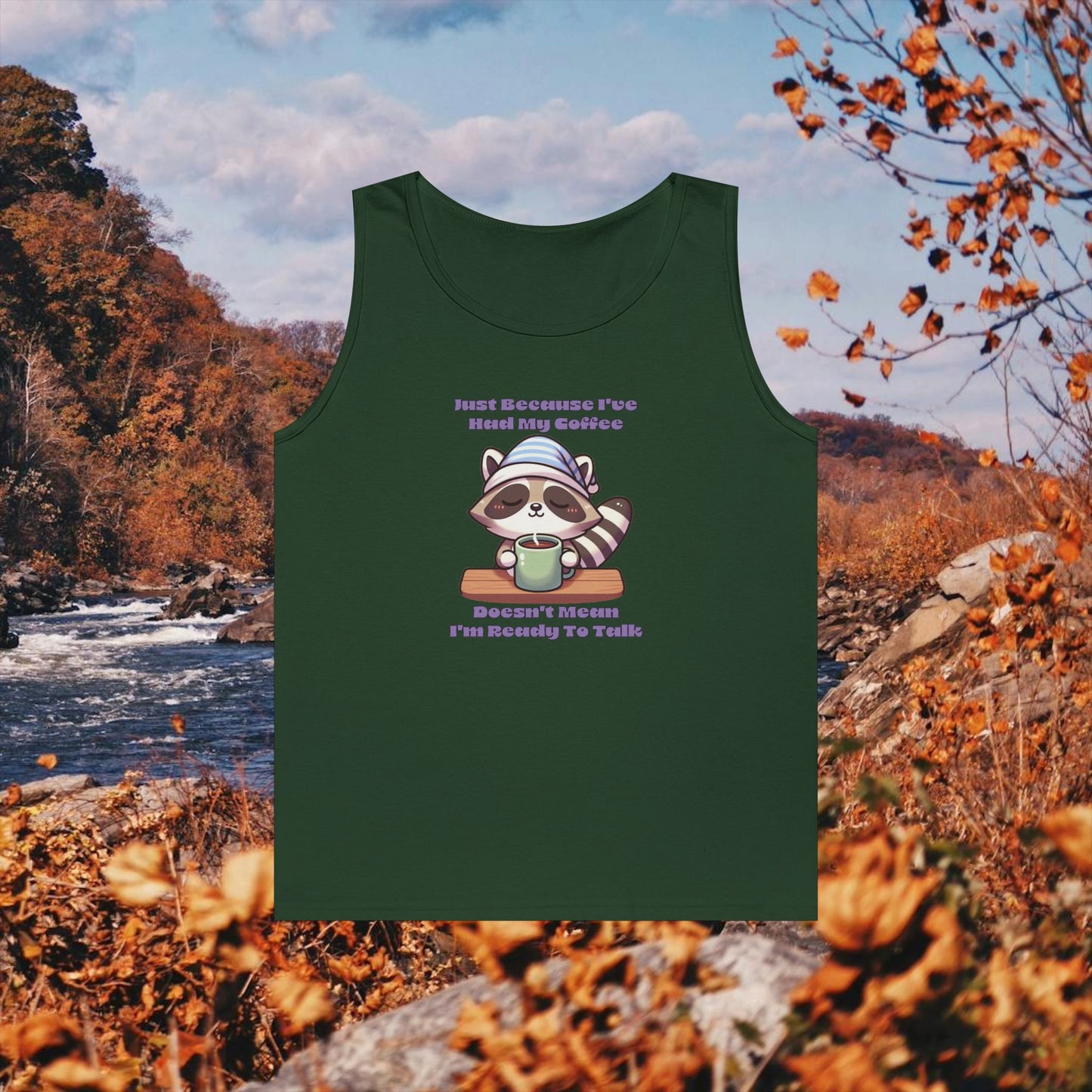 Raccoon Coffee Tank Top