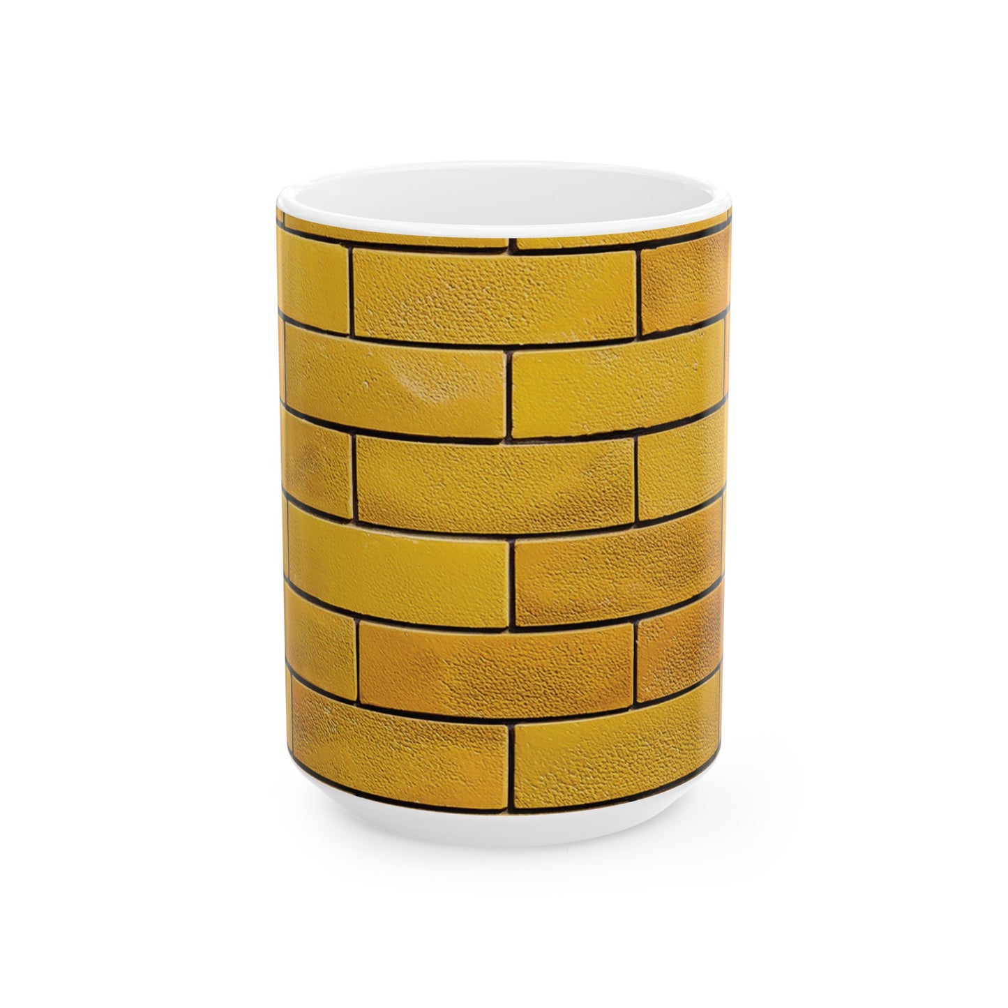 Yellow Brick Wall Ceramic Mug (11oz/15oz)
