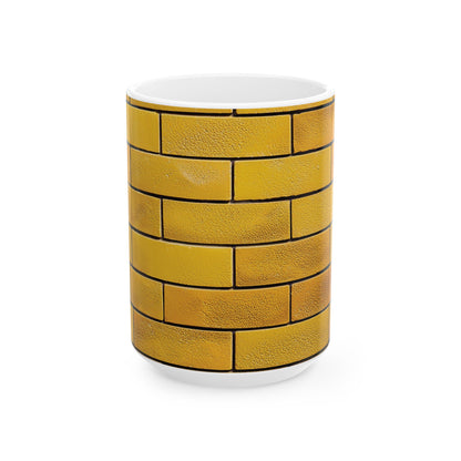 Yellow Brick Wall Ceramic Mug (11oz/15oz)
