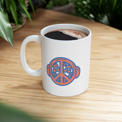"Beats Not Bombs" Peace Ceramic Mug (11oz/15oz)