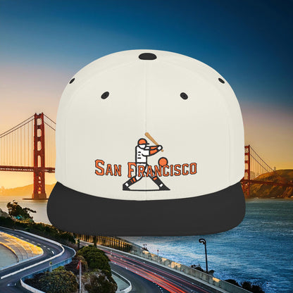 San Francisco Baseball Player Flat Bill Snapback