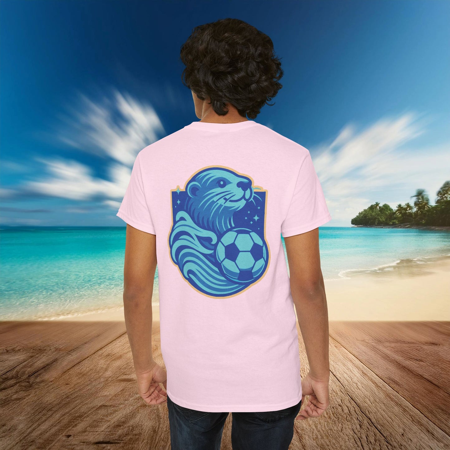 Sea Otter Soccer Logo Tee