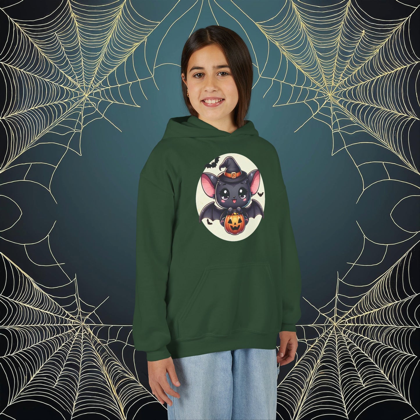 Trick or Treat Bat Youth Hoodie