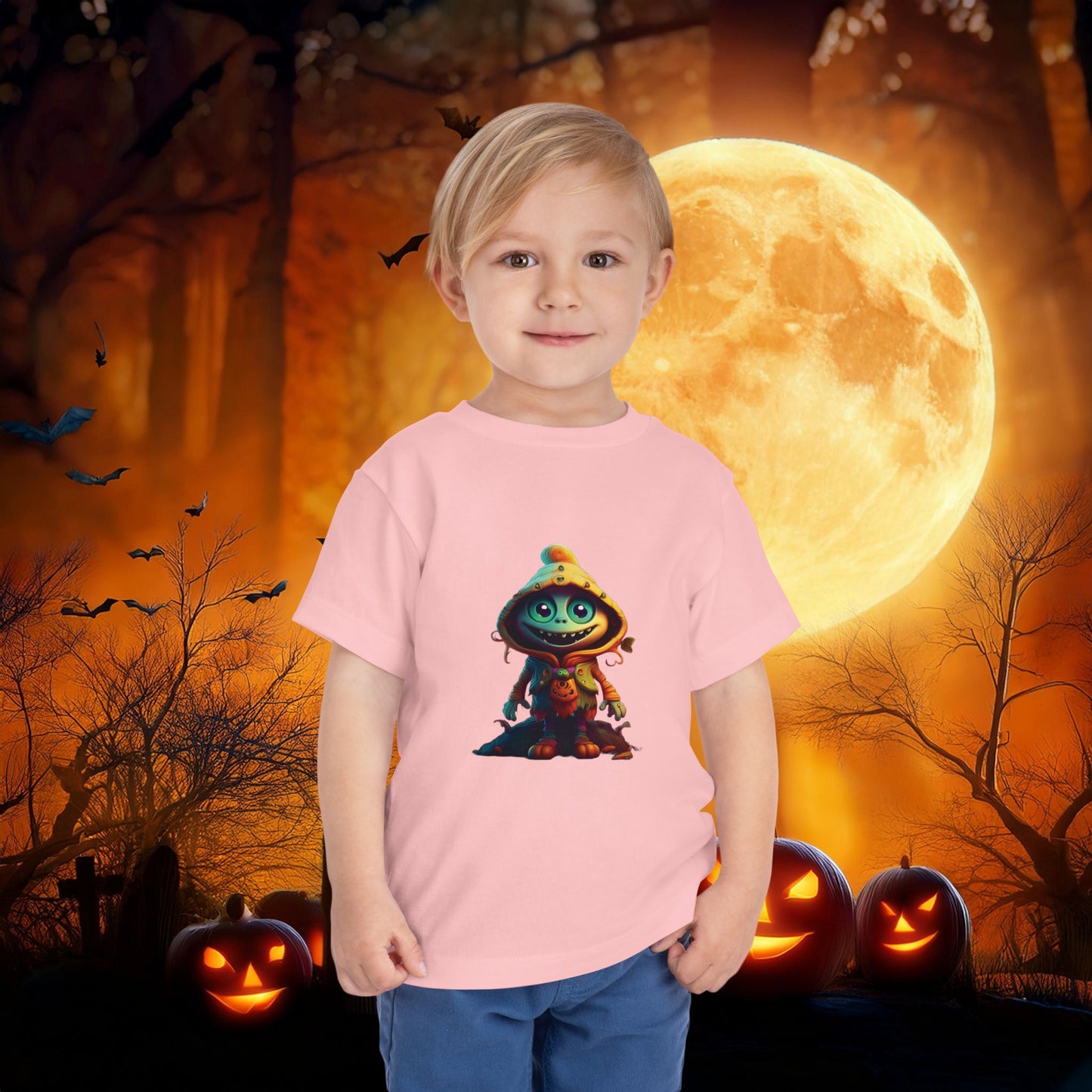 Trick or Treat Monster Toddler Tee