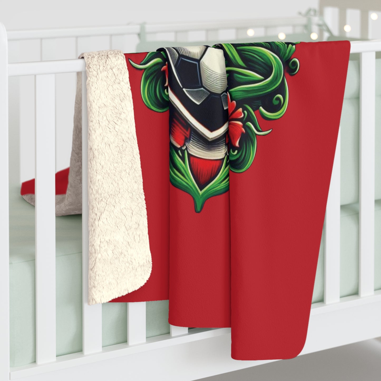 Wrexham Crest Sherpa Fleece Blanket