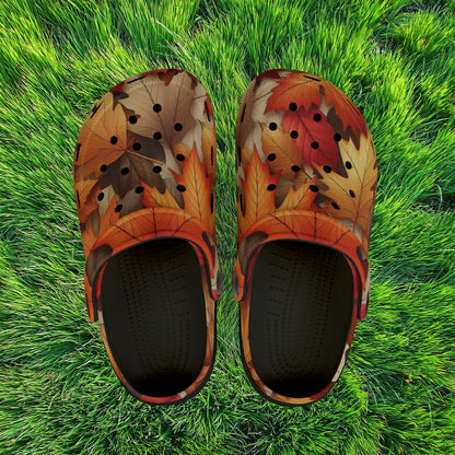 Autumn Leaves Kid's Foam Clogs