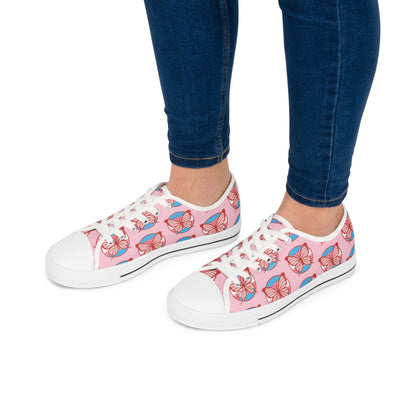 The T Elders Butterfly Print Women's Low Top Sneakers