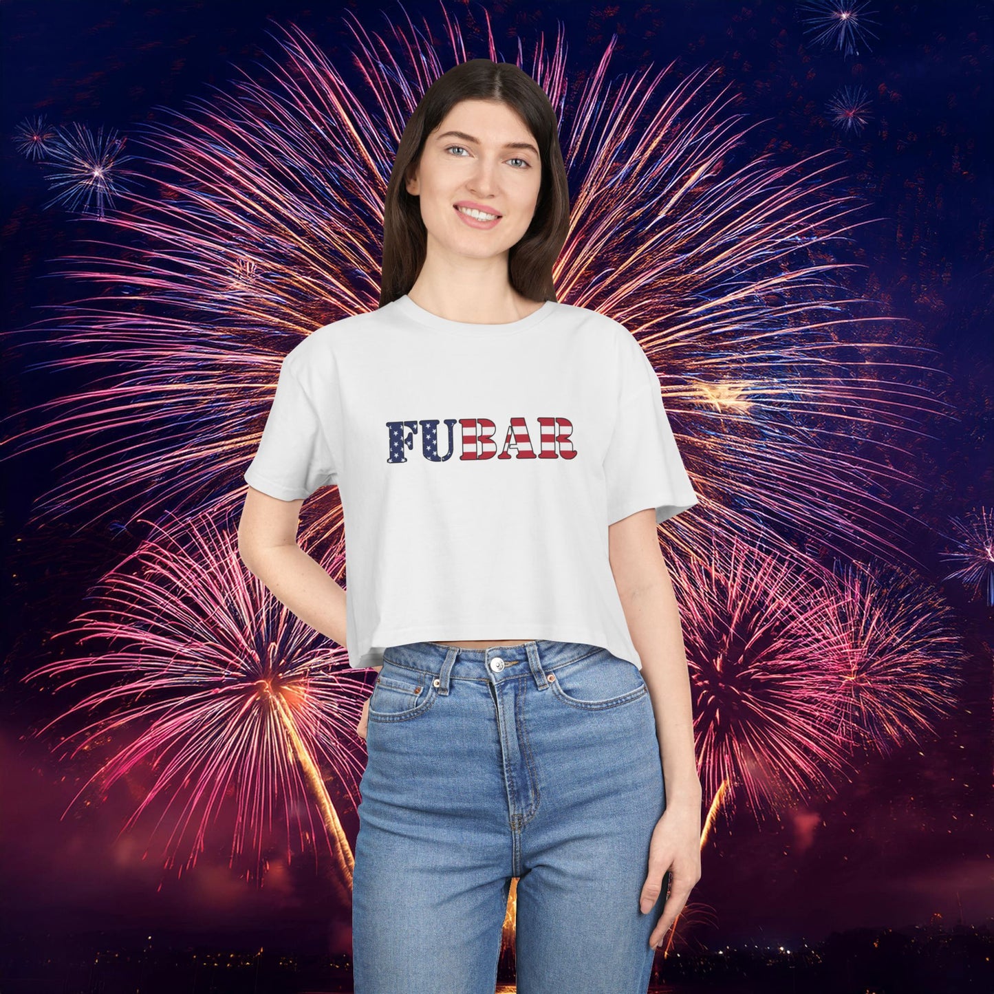 USA FUBAR Women's Crop Tee