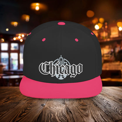 Chicago Baseball Logo Flat Bill Snapback