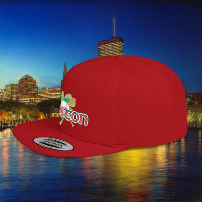 Boston Shamrock Baseball Flat Bill Snapback