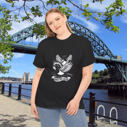 Newcastle United Howay The Lasses B&W (Twin Mags) Tee