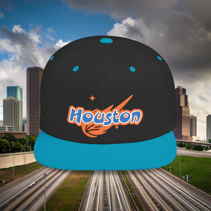 Houston Asteroid Flat Bill Snapback