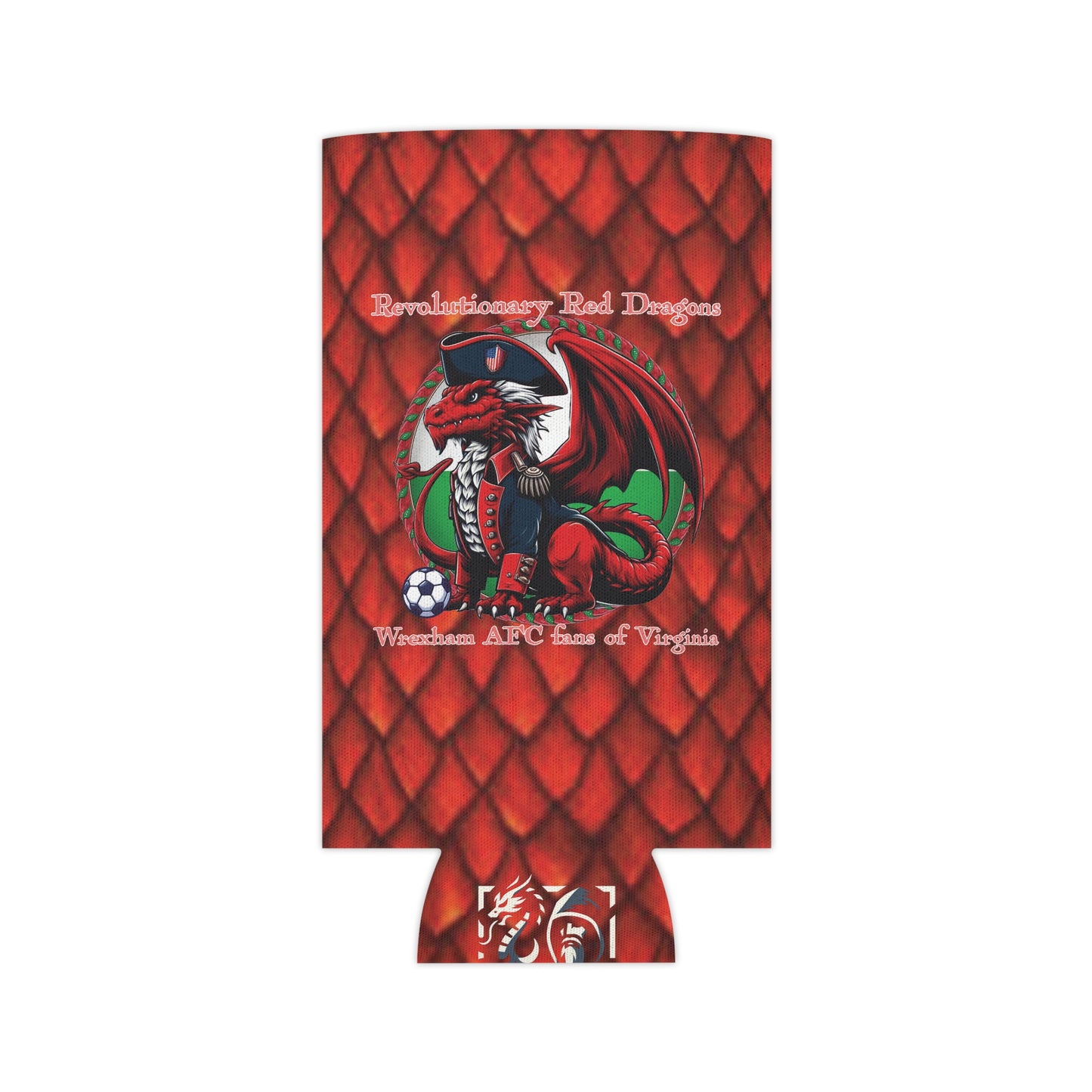 Revolutionary Red Dragons Logo Can Cooler - Scales