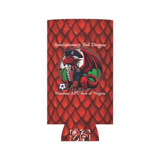 Revolutionary Red Dragons Logo Can Cooler - Scales