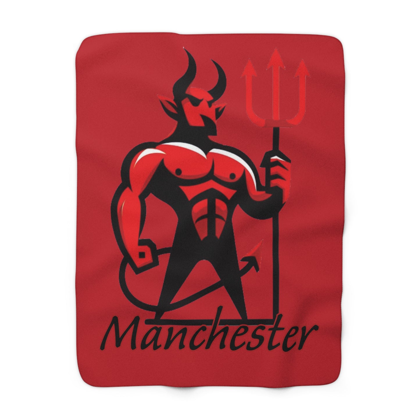 Red Devils Sherpa Fleece Blanket