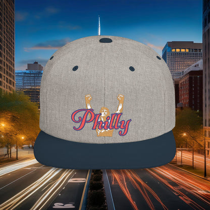 Philly Rocky Statue Flat Bill Snapback