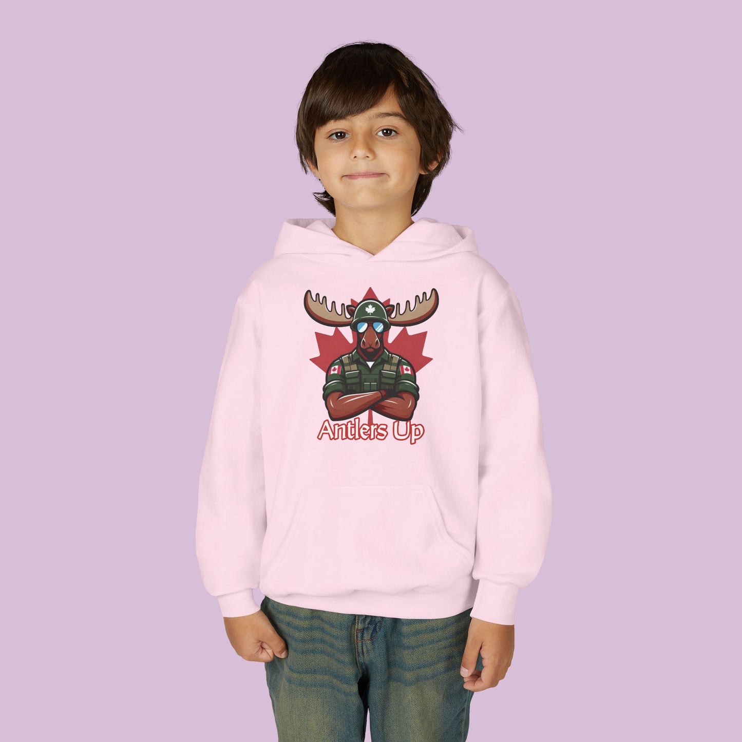 Canadian Moose "Antlers Up" Youth Hoodie