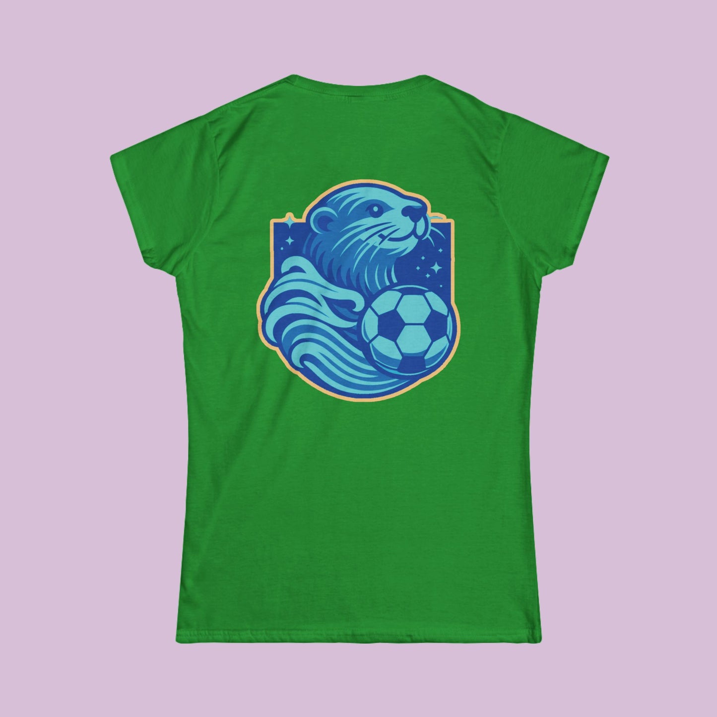 Sea Otter Soccer Logo Women's Softstyle Tee