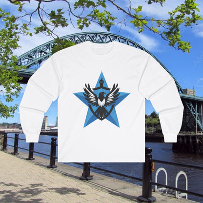 Newcastle United Blue Star Long Sleeve Tee