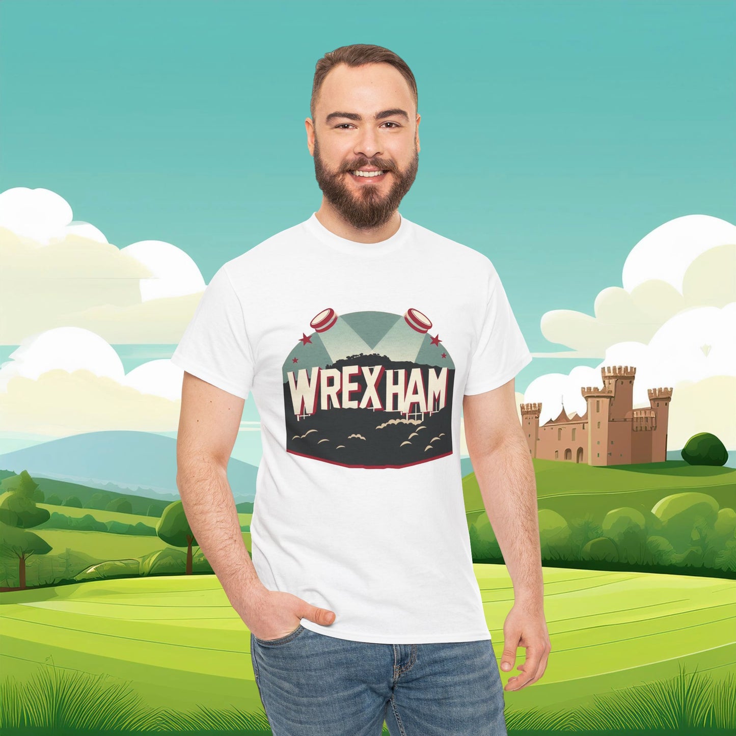 Wrexham Hollywood Sign Tee