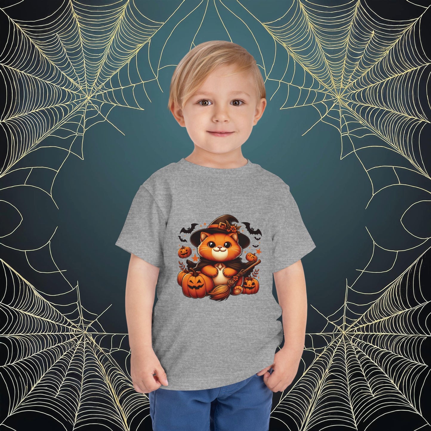 Halloween Cat Toddler Tee