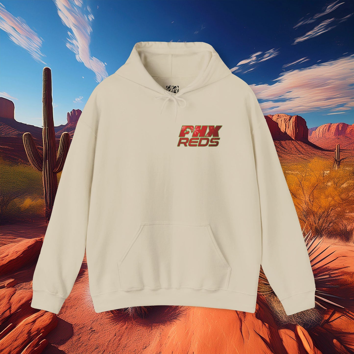 PHX Reds Christmas Crest Hoodie