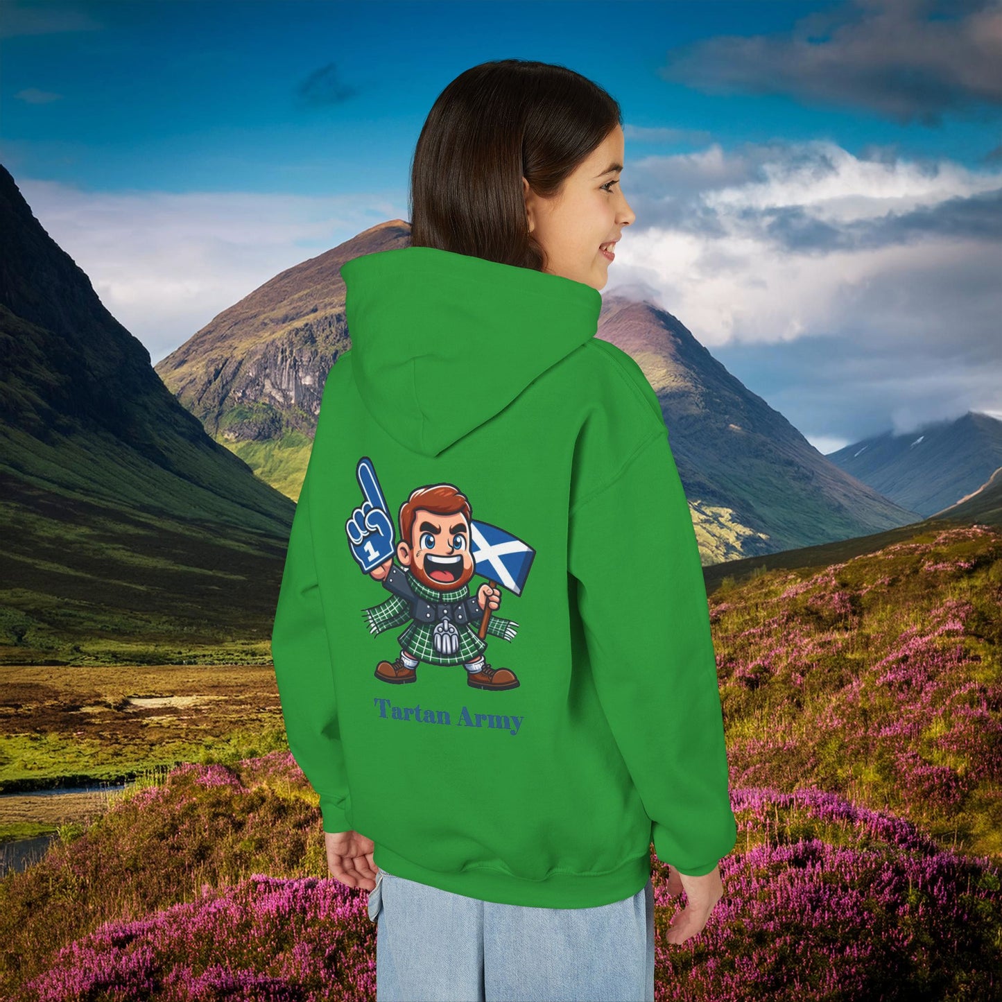 Scotland Tartan Army Youth Hoodie