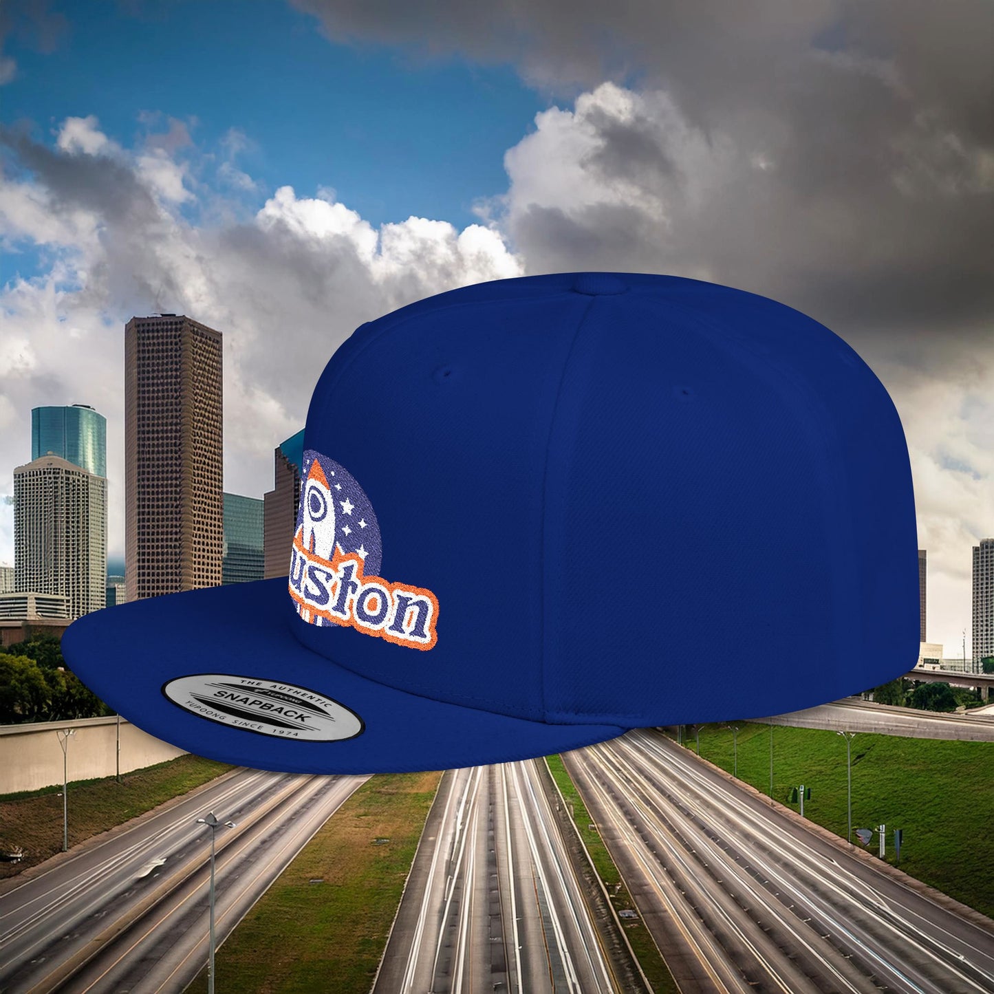 Houston Rocket Flat Bill Snapback