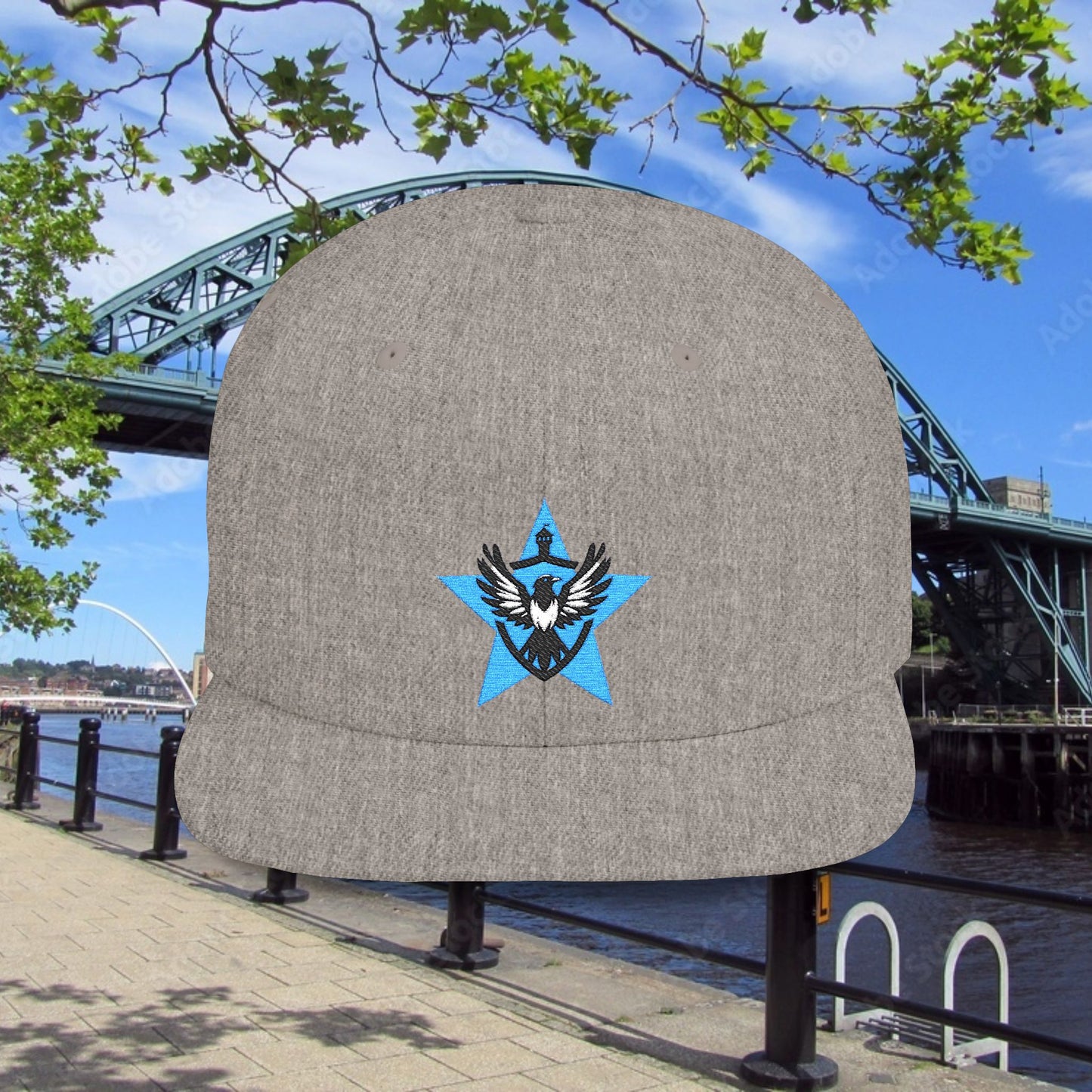 Newcastle United Blue Star Mags Flat Bill Snapback