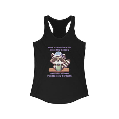 Raccoon Coffee Women's Racerback Tank