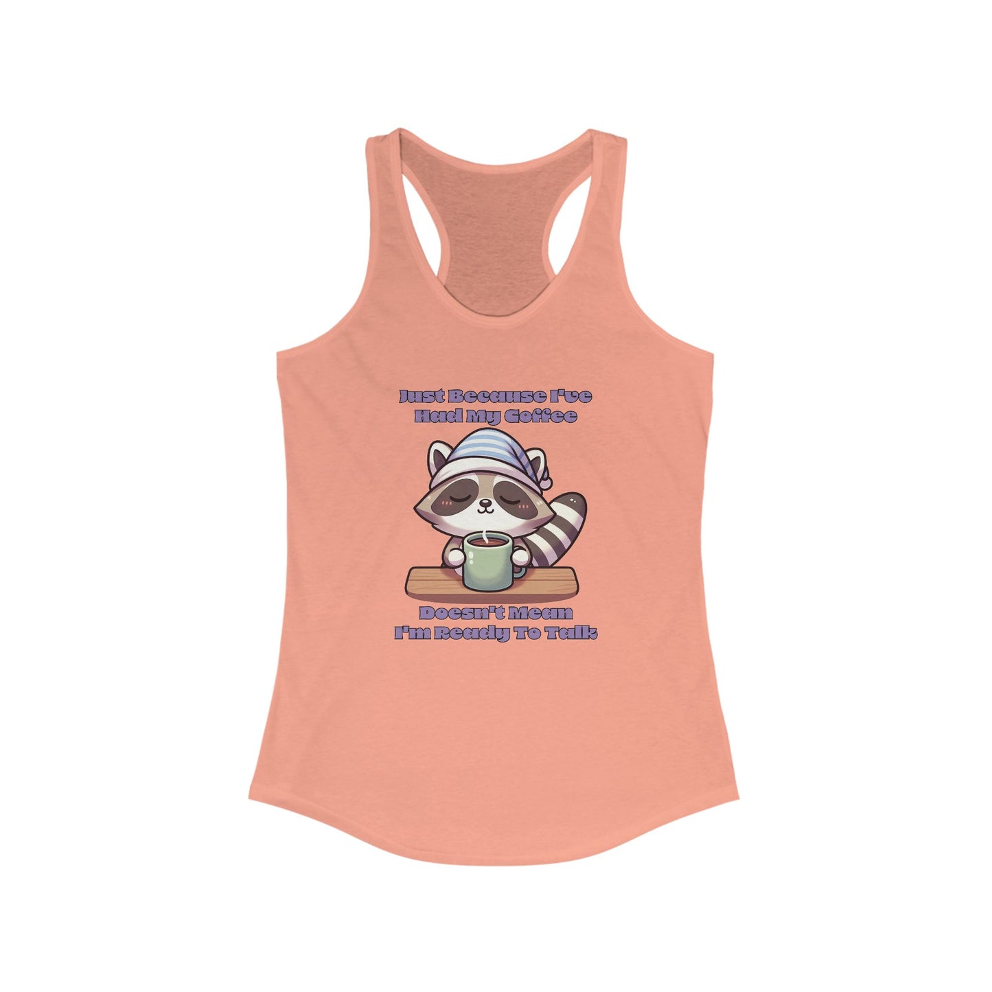 Raccoon Coffee Women's Racerback Tank