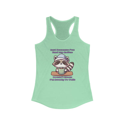 Raccoon Coffee Women's Racerback Tank