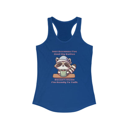 Raccoon Coffee Women's Racerback Tank