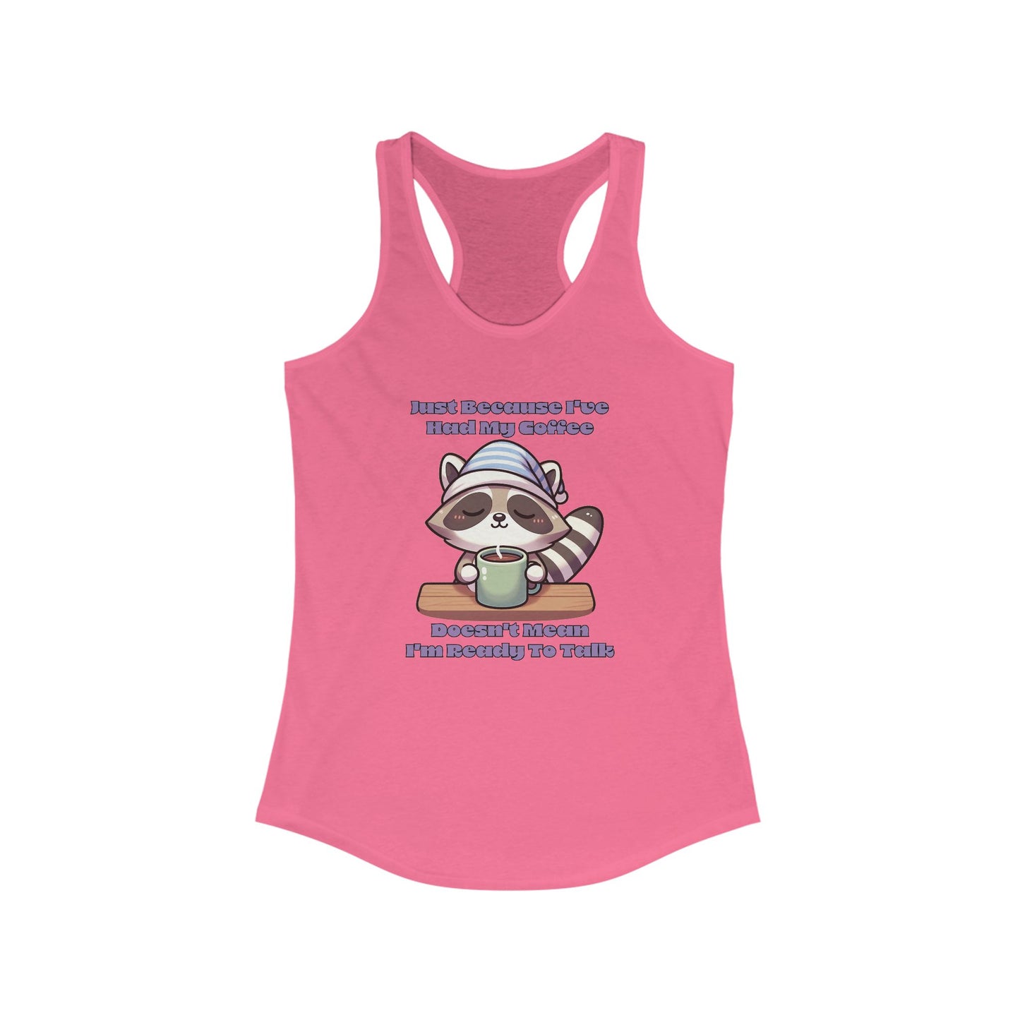 Raccoon Coffee Women's Racerback Tank
