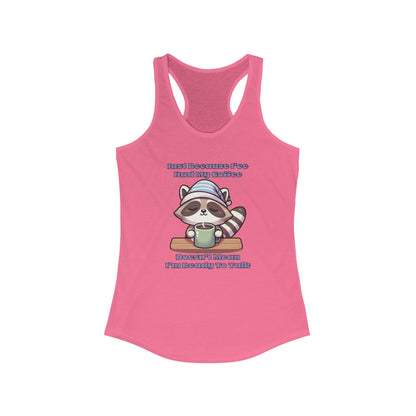 Raccoon Coffee Women's Racerback Tank