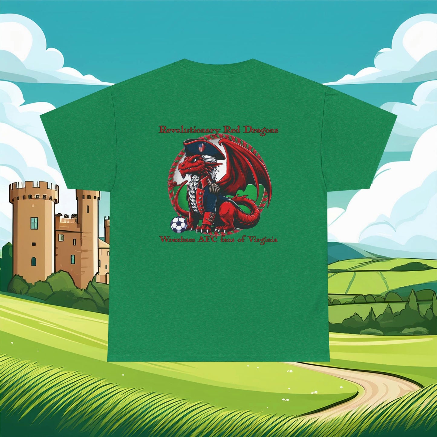 Revolutionary Red Dragons Front & Back Logo Tee