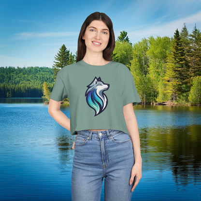 Timber Wolf Women's Crop Tee