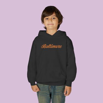 Baltimore Baseball Little Oriole Youth Hoodie