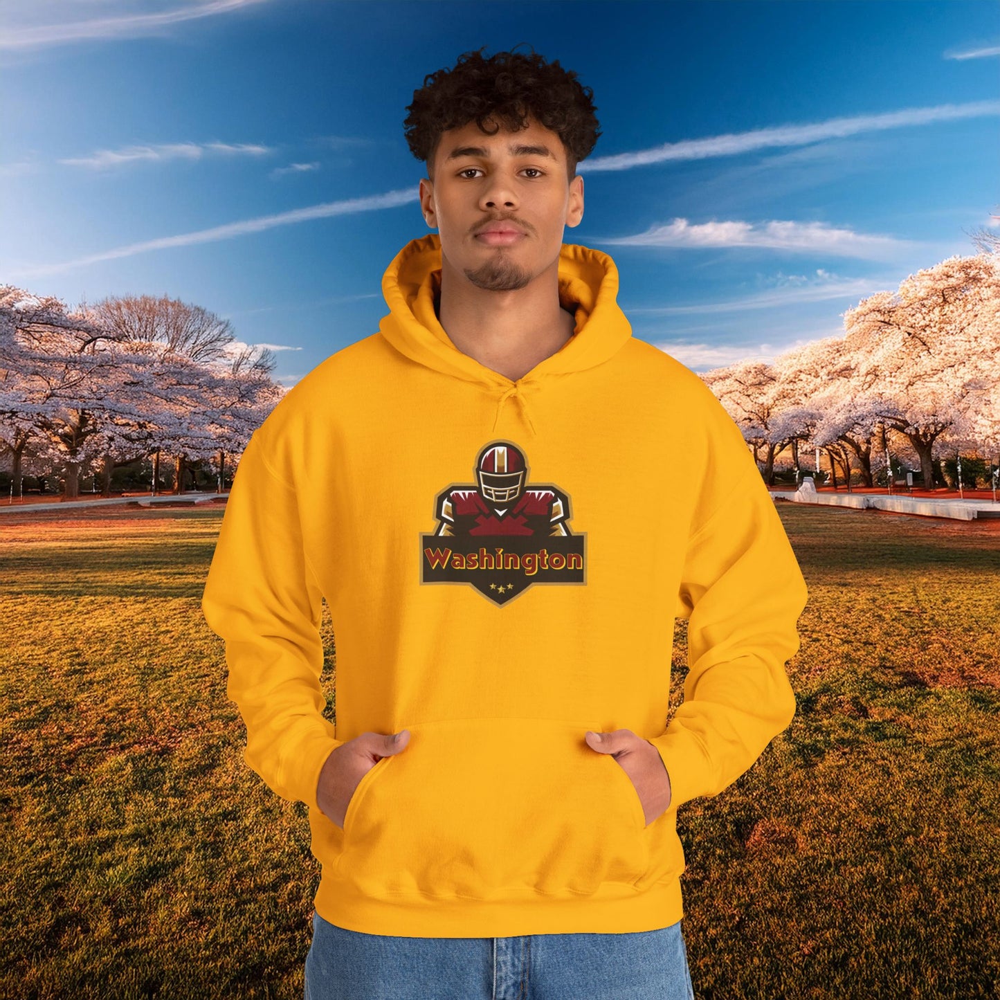 Washington Football Player Logo Hoodie