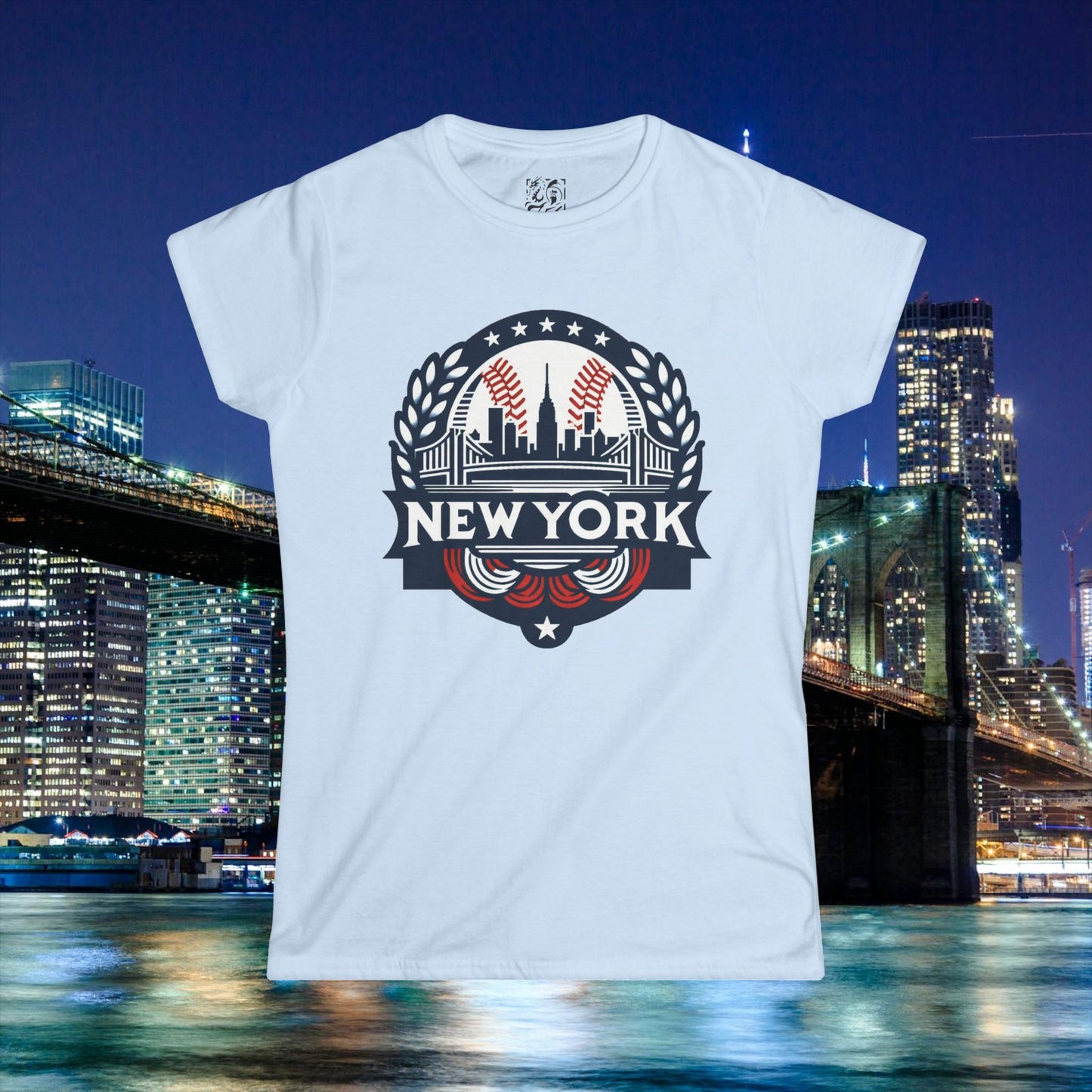 New York Bronx Baseball Women's Softstyle Tee