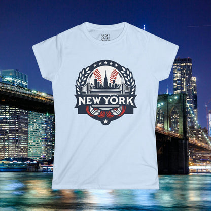 New York Bronx Baseball Women's Softstyle Tee