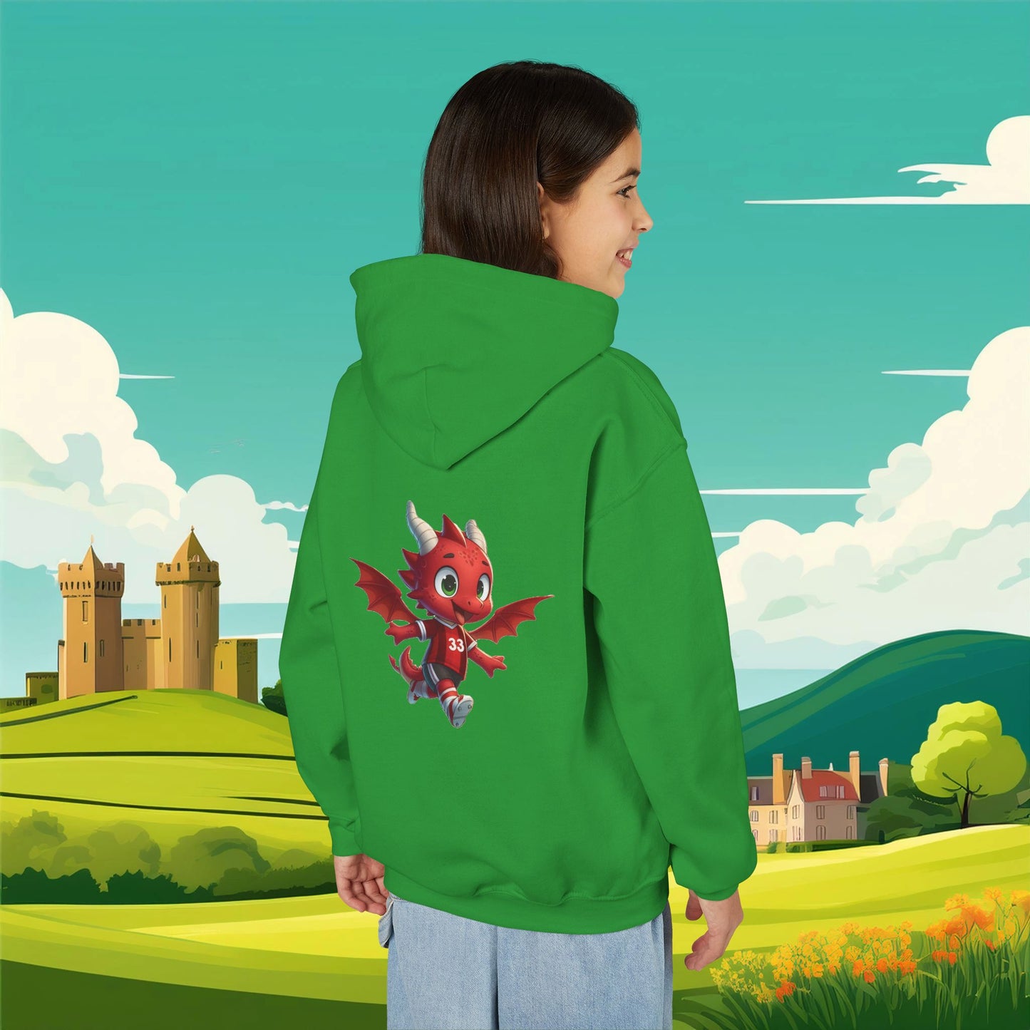 Wrecsam Mini Red Dragon Youth Hoodie