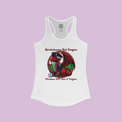 Revolutionary Red Dragons Logo Women's Racerback Tank