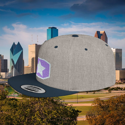 Dallas D Flat Bill Snapback with Star